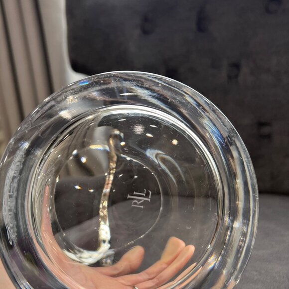 Ralph Lauren Crystal Metal Handle Ice Bucket - Picture 7 of 7